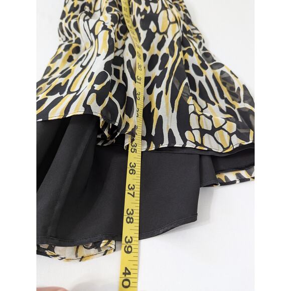 VTG Marc Bouwer Womens Silk Animal Print Halter Dress Size 8 Retro Wimsygoth - Picture 9 of 9